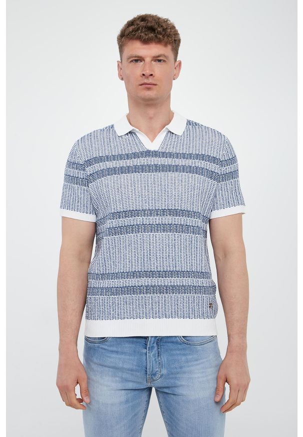 Liu Jo - Sweter męski z krótkim rękawem LIU JO. Długość rękawa: krótki rękaw. Długość: krótkie