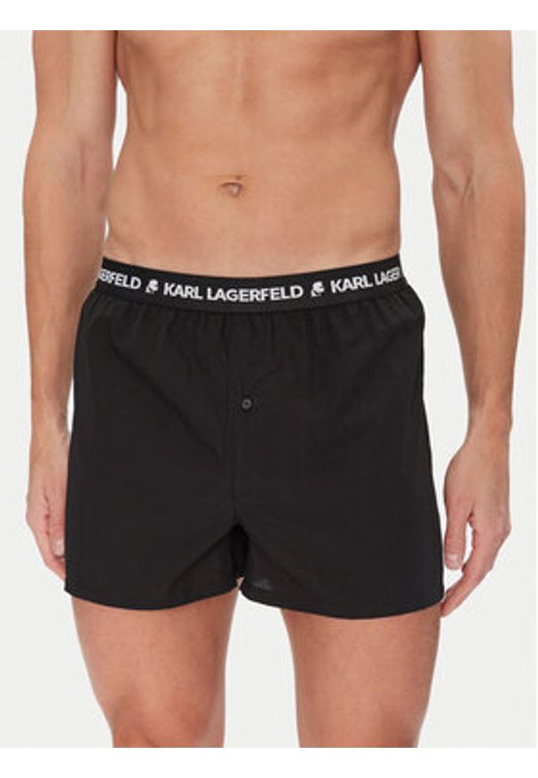 Karl Lagerfeld - KARL LAGERFELD Komplet 3 par bokserek A1M47116 Czarny. Kolor: czarny. Materiał: bawełna