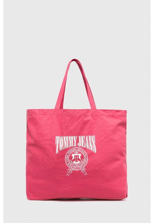Tommy Jeans torebka kolor różowy. Kolor: różowy. Rodzaj torebki: na ramię