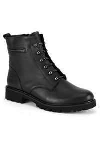 Remonte Trzewiki D8670-01 Czarny. Kolor: czarny. Materiał: skóra #6