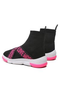 Love Moschino - LOVE MOSCHINO Sneakersy JA15224G0FIZH00A Czarny. Kolor: czarny. Materiał: materiał