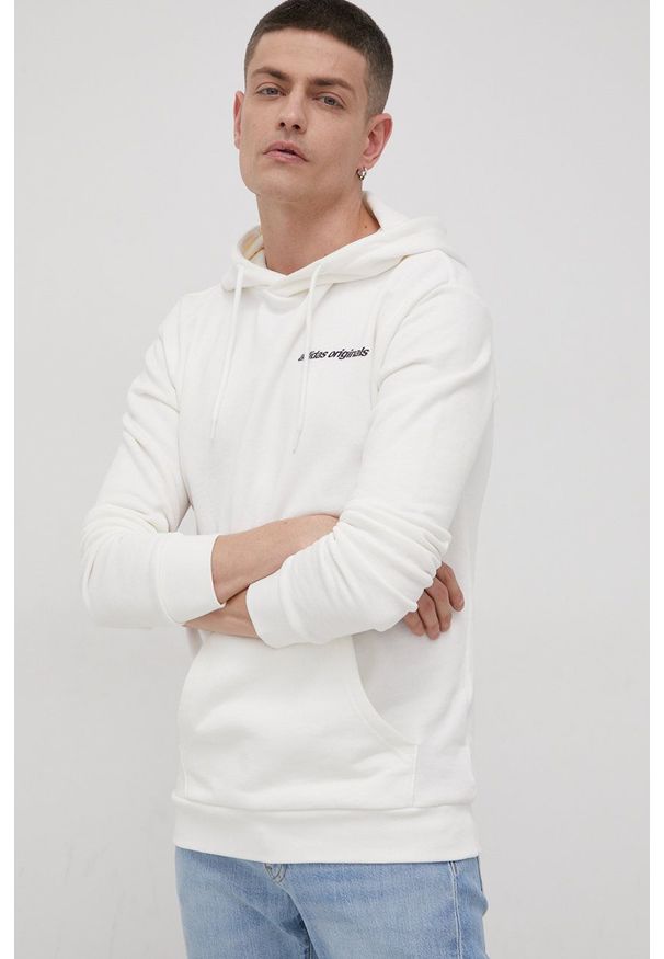 adidas Originals - Bluza. Okazja: na co dzień. Kolor: biały. Materiał: bawełna. Wzór: nadruk. Styl: casual