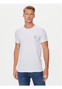 VERSACE - Versace Komplet 2 t-shirtów AU10193 1A10011 Biały Slim Fit. Kolor: biały. Materiał: bawełna #2