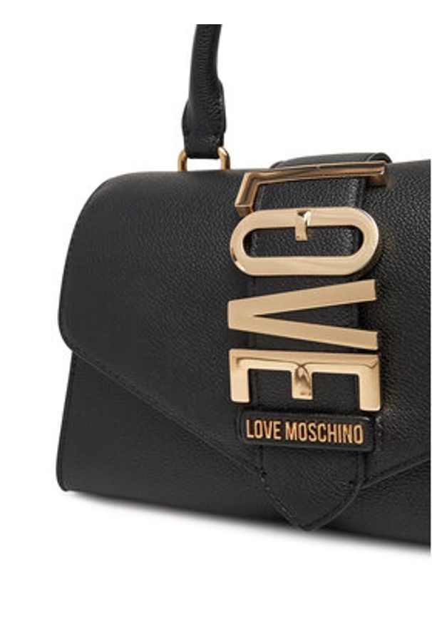 Love Moschino - LOVE MOSCHINO Torebka JC4226PP0MKC0000 Czarny. Kolor: czarny. Materiał: skórzane