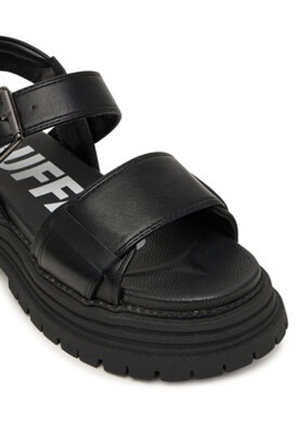 Buffalo Sandały Lennox 1602321 Czarny. Kolor: czarny. Materiał: skóra