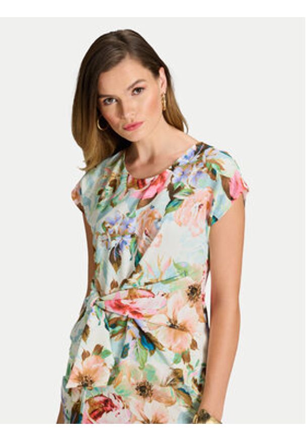 Swing Sukienka koktajlowa 5AI20700 Kolorowy Regular Fit. Materiał: syntetyk. Wzór: kolorowy. Styl: wizytowy