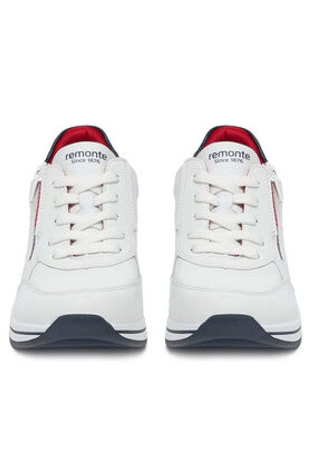 Remonte Sneakersy D2H00-80 Biały. Kolor: biały. Materiał: syntetyk, materiał