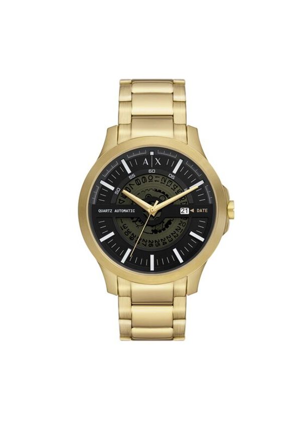 Armani Exchange Zegarek Hampton AX2443 Złoty. Kolor: złoty