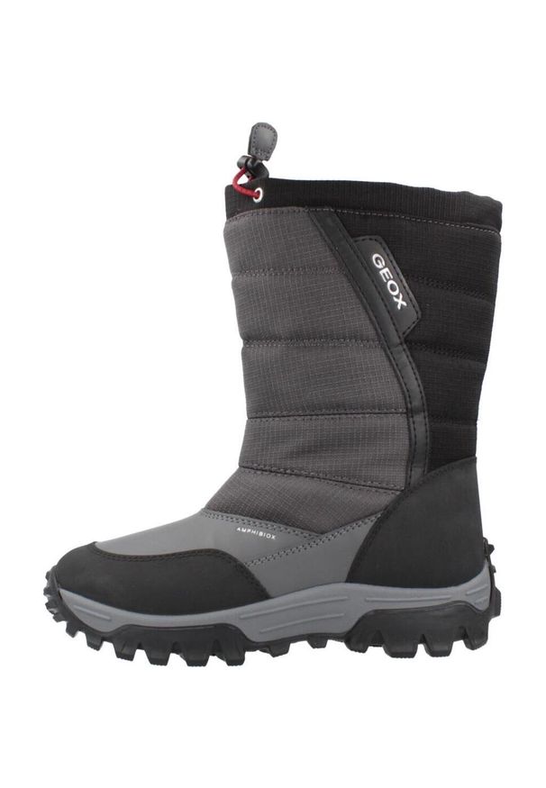 Geox - Buty GEOX J HIMALAYA BOY B ABX Szary. Kolor: czarny, brązowy, wielokolorowy, szary. Materiał: syntetyk, tkanina. Sport: turystyka piesza