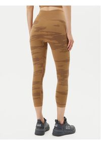 EA7 Emporio Armani Legginsy 7W000518 AF13714 U6054 Brązowy Slim Fit. Kolor: brązowy. Materiał: syntetyk #3