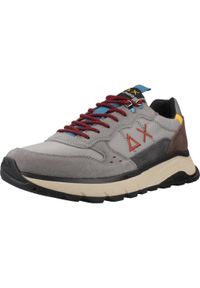 Buty SUN68 FIRE AND CAMPING Szary. Kolor: szary. Materiał: tkanina, skóra. Sport: turystyka piesza #1
