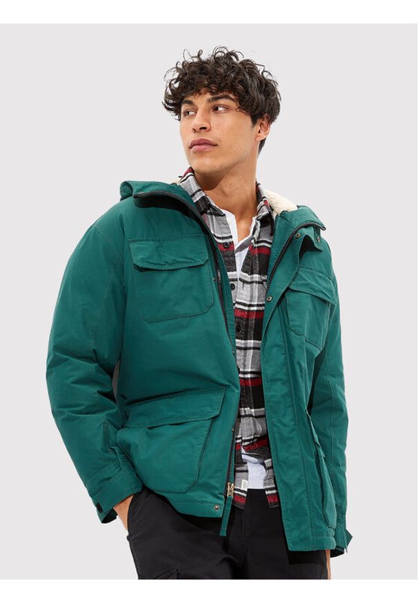 American Eagle Parka 010-0108-1354 Zielony Regular Fit. Kolor: zielony. Materiał: bawełna