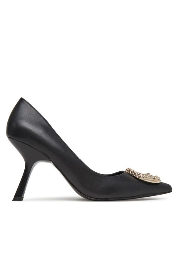 Just Cavalli Szpilki 78RA3S16 ZPA33 Czarny. Kolor: czarny. Materiał: skóra. Obcas: na szpilce