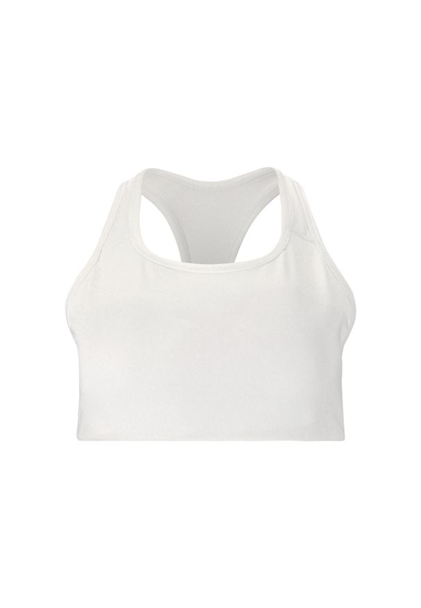 Biustonosz dla kobiet Athlecia Myolie. Kolor: biały. Sport: fitness