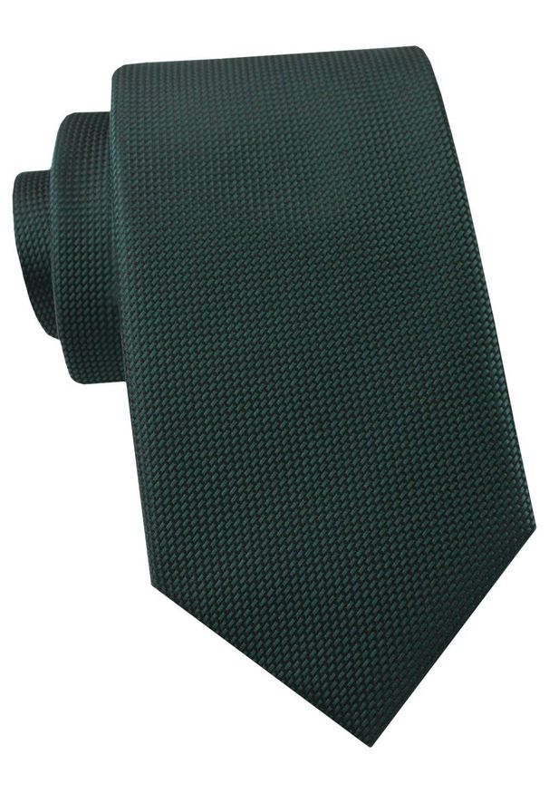 Krawat Męski - Angelo di Monti - Ciemna Zieleń, Mikrowzór. Materiał: tkanina. Styl: elegancki, wizytowy