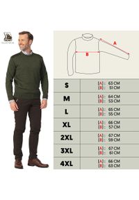 TAGART - Sweter myśliwski Tagart Carlos 2 ciepły i wytrzymały. Kolor: zielony. Materiał: polar. Sport: outdoor