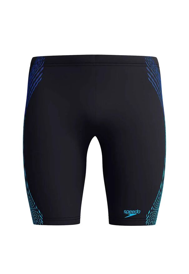 Speedo - Męskie Spodenki Kąpielowe Tech Panel Jammer. Kolor: niebieski. Styl: sportowy
