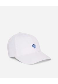North Sails - NORTH SAILS - Biała czapka z logo. Kolor: biały. Materiał: bawełna. Wzór: aplikacja #3