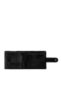 Wittchen - Męski portfel skórzany zapinany na napę czarny. Kolor: czarny. Materiał: skóra #4