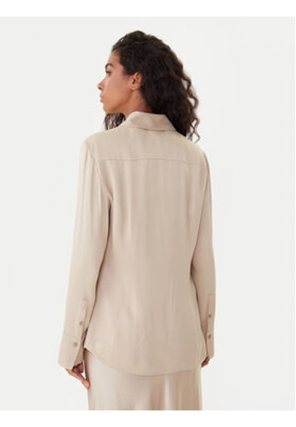 BOSS Koszula Beruta1 50542007 Beżowy Regular Fit. Kolor: beżowy. Materiał: wiskoza