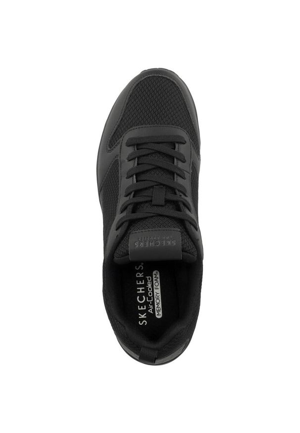 skechers - Buty sportowe Sneakersy męskie, Skechers Uno - Fastime. Zapięcie: sznurówki. Kolor: wielokolorowy, czarny. Materiał: materiał, syntetyk. Szerokość cholewki: normalna. Sport: turystyka piesza
