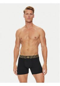 VERSACE - Versace Bokserki AU10028 1A10011 Czarny. Kolor: czarny. Materiał: bawełna #7
