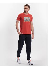 Volcano T-Shirt T-Surfis M02032-S23 Pomarańczowy Regular Fit. Kolor: pomarańczowy. Materiał: bawełna #2