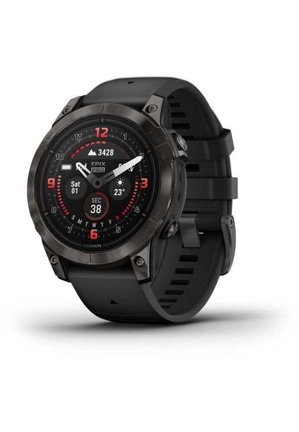 GARMIN - Garmin EPIX PRO g2 47mm Sapphire Carbon Gray DLC Tit. Black