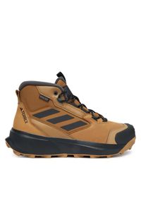 Adidas - adidas Trekkingi Terrex Winter Leather Mid Cut Rain.Rdy Cold.Rdy JR5297 Brązowy. Kolor: brązowy. Materiał: skóra. Model: Adidas Terrex. Sport: turystyka piesza