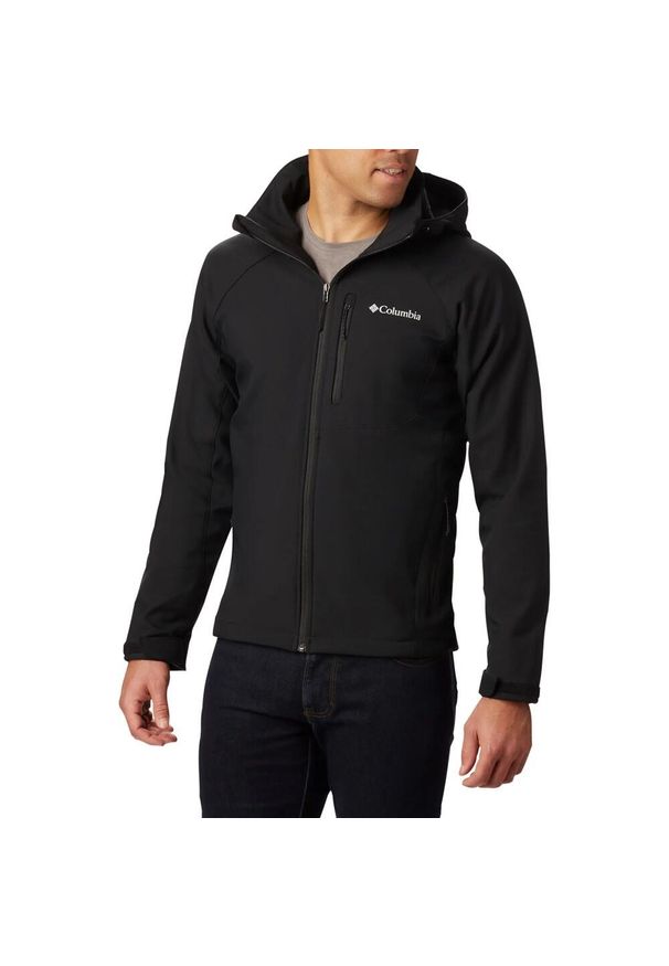 columbia - Columbia Kurtka Cascade Ridge Iii 2090412010. Kolor: czarny. Materiał: softshell. Sport: turystyka piesza