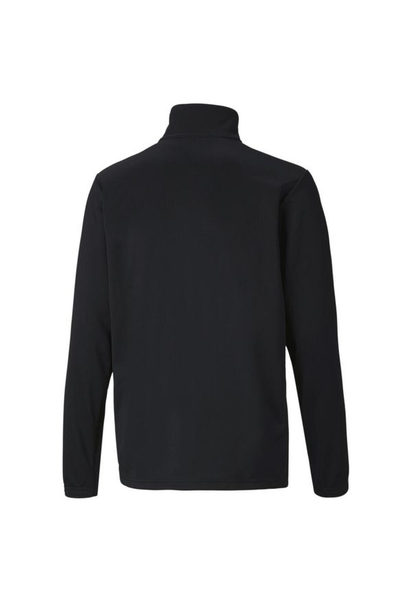 Bluza Puma Teamrise Z Zamkiem 1/4 Jr Czarna Dzieci. Kolor: biały, wielokolorowy, czarny. Materiał: poliester