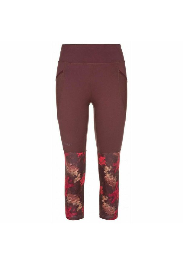 Damskie legginsy fitness 3/4 Kilpi SOLAS-W. Kolor: czerwony. Sport: fitness