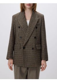 Reserved - Dwurzędowa marynarka z dodatkiem wełny - wielobarwny. Materiał: wełna #1