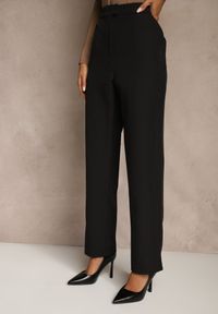 Renee - Czarne Spodnie Garniturowe VICES Straight Leg High Waist Ariesysh. Stan: podwyższony. Kolor: czarny. Styl: elegancki #3