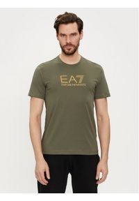 EA7 Emporio Armani T-Shirt 3DPT08 PJM9Z 1846 Zielony Regular Fit. Kolor: zielony. Materiał: bawełna #1