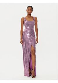 Fracomina Spódnica maxi FQ24WG3001W66701 Fioletowy Slim Fit. Kolor: fioletowy. Materiał: syntetyk #4