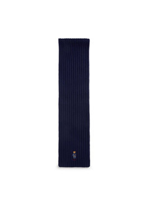 Polo Ralph Lauren Szalik 455931877003 Granatowy. Kolor: niebieski. Materiał: wełna, materiał