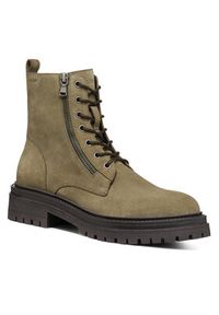 Geox Botki D Iridea D16HRF 00022 C3704 Khaki. Kolor: brązowy. Materiał: zamsz, skóra #3