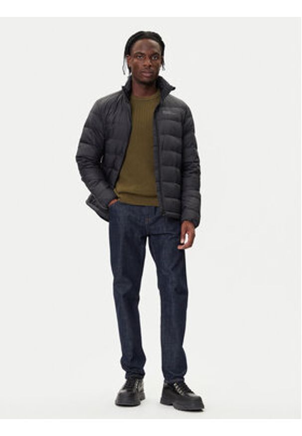Jack Wolfskin Kurtka puchowa Ather Down 1207681 Czarny Regular Fit. Kolor: czarny. Materiał: syntetyk