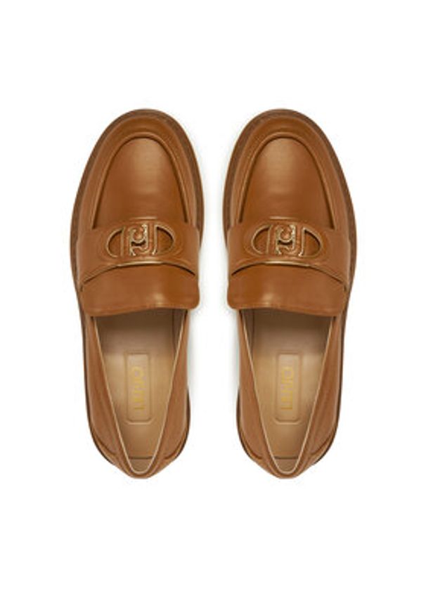 Liu Jo Loafersy SA5047 P0102 Brązowy. Kolor: brązowy. Materiał: skóra