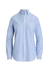 Polo Ralph Lauren Koszula 211941520001 Niebieski Slim Fit. Typ kołnierza: polo. Kolor: niebieski. Materiał: bawełna #6
