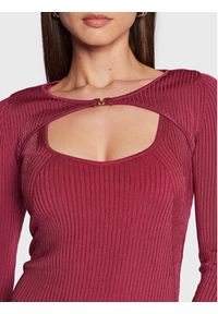 Marciano Guess Komplet sukienka dzianinowa i sweter 3RGK05 5662Z Różowy Slim Fit. Kolor: różowy. Materiał: bawełna