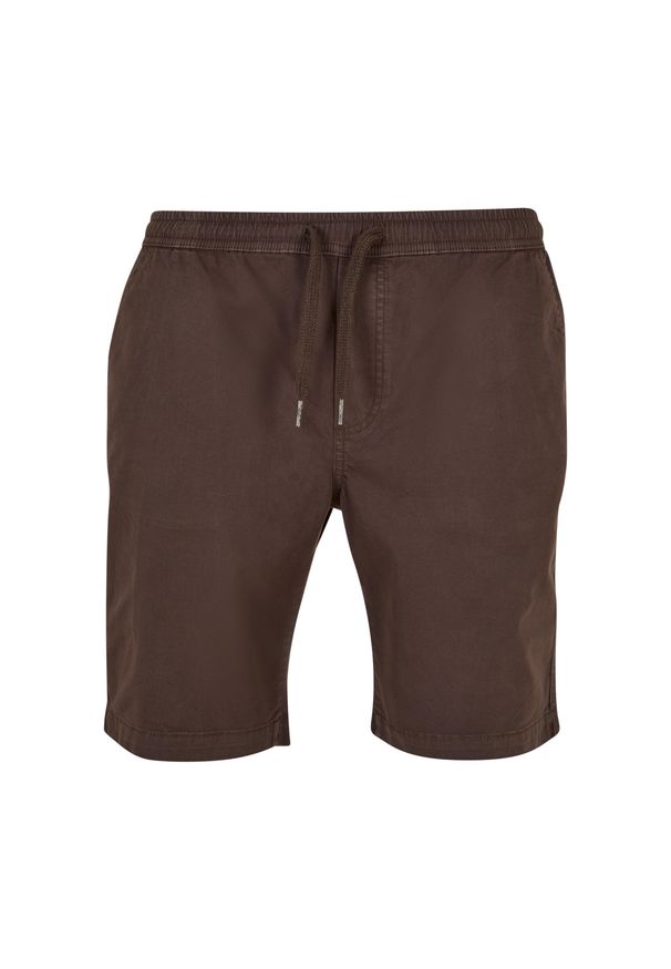 Szorty z elastycznego twillu Urban Classics. Kolor: brązowy. Sezon: lato