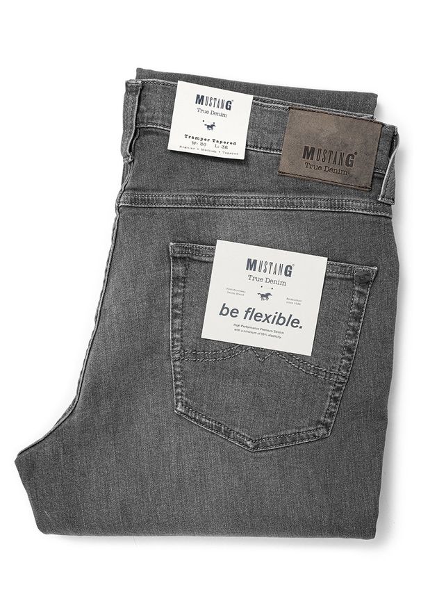 Mustang - MUSTANG TRAMPER TAPERED MĘSKIE SPODNIE JEANSOWE DENIM GREY 1012443 4500 883