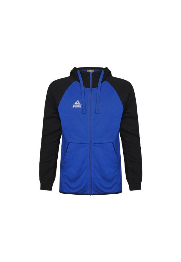 PEAK - Bluza z kapturem Peak zip bi-color élite. Typ kołnierza: kaptur. Kolor: niebieski, czarny, wielokolorowy. Materiał: bawełna, poliester. Sport: koszykówka