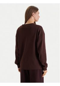 Calvin Klein Jeans Bluza Monologo LV047E211G Brązowy Oversize. Kolor: brązowy. Materiał: bawełna #5
