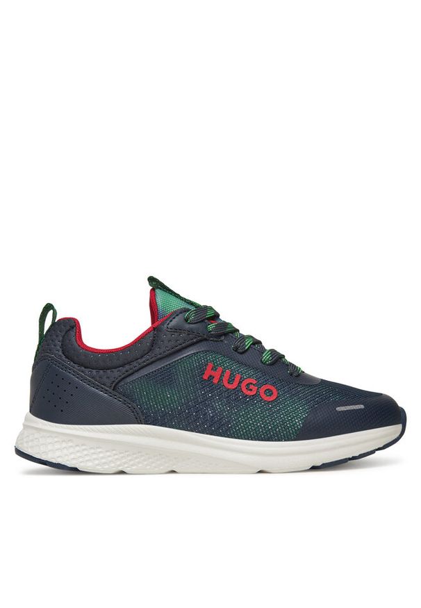 Hugo - Sneakersy HUGO. Kolor: niebieski