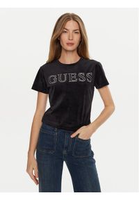 Guess T-Shirt Couture V4BI29 KBXI2 Czarny Regular Fit. Kolor: czarny. Materiał: syntetyk #1