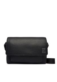 Calvin Klein Torebka Emblem Hw Small Slap Messenger LV04D3367G Czarny. Kolor: czarny. Materiał: skórzane #1