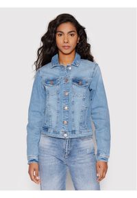 only - ONLY Kurtka jeansowa Tia 15177241 Niebieski Regular Fit. Kolor: niebieski. Materiał: bawełna, jeans
